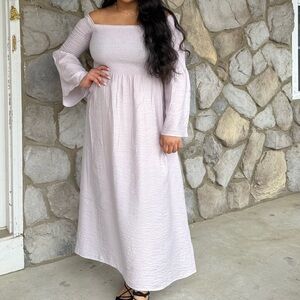 H&M Light Purple Long Sleeve Dress